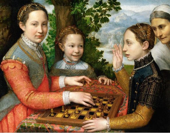 Sofonisba Anguissola, Portrait of the Artist's Sisters Playing Chess
